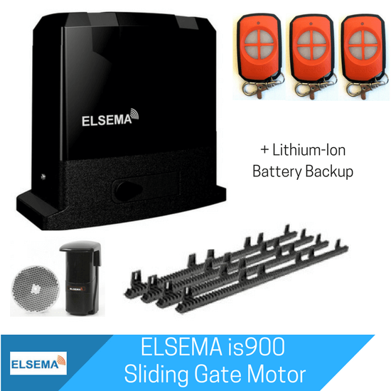 Elsema Elsema iS900B Sliding Gate Kit with Lithium Ion Battery Backup - AGG Doors