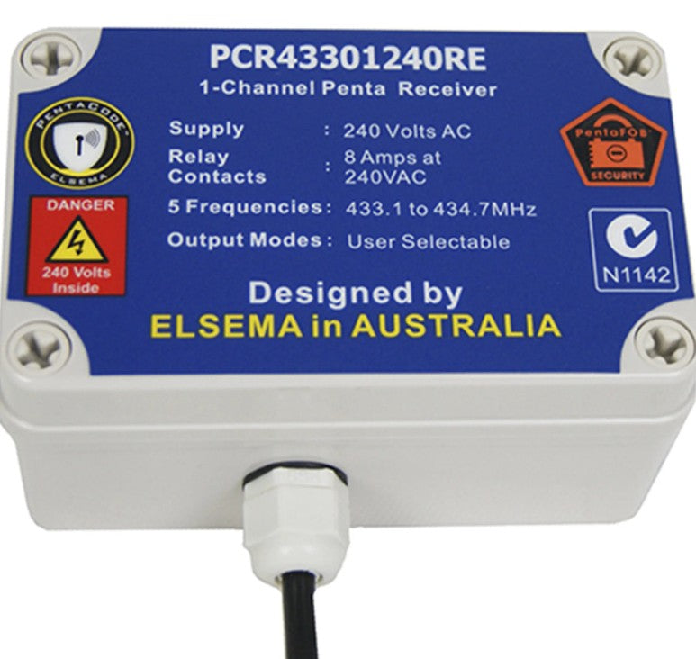 Elsema PCR43301240RE Single Relay Receiver Case and Board