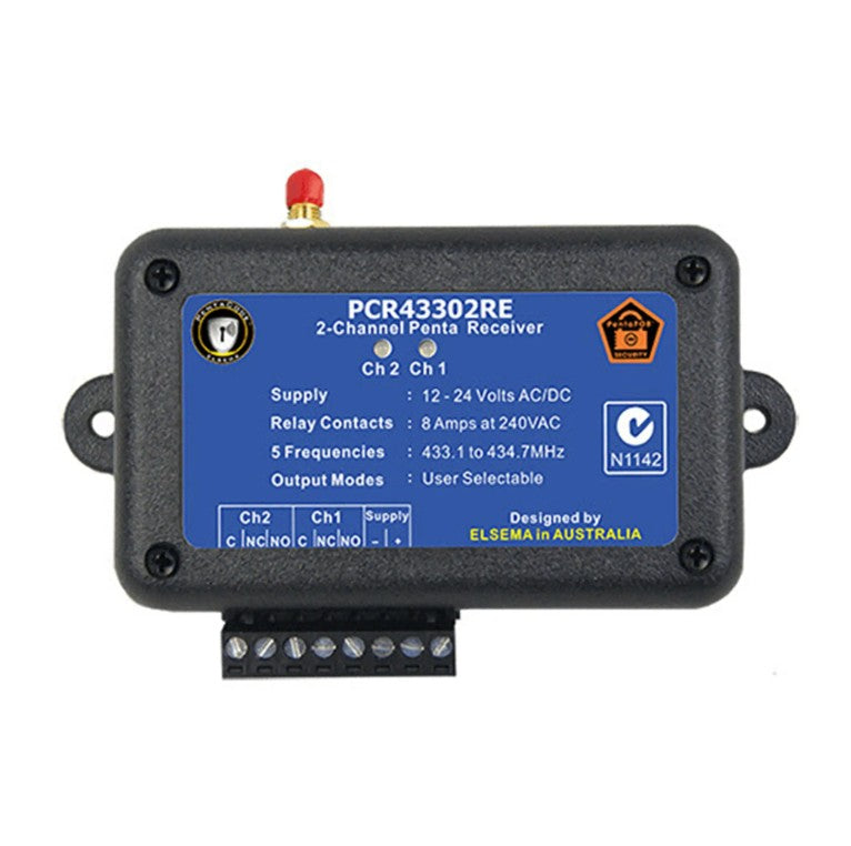 Elsema PCR43302RE Wired 2 Channel Penta Receiver in Compact Closure