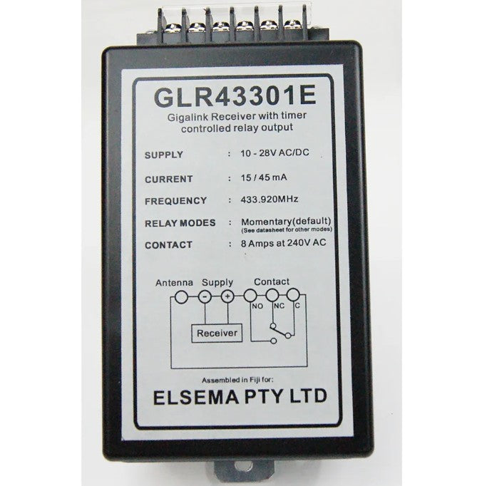Elsema Gigalink 433.92Mhz 1 Ch Receiver and Enclosure – GLR43301E