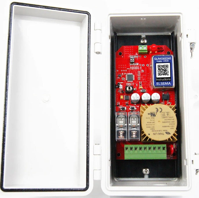 Elsema Gigalink GLR43302240E, 2 Channel 240V Receiver and Enclosure