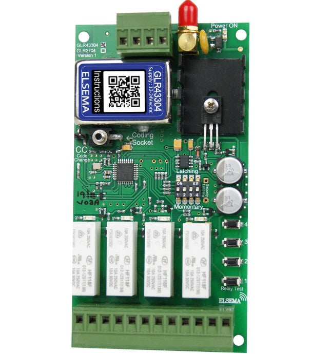 Elsema Gigalink 433.92Mhz 4 Ch Receiver GLR43304