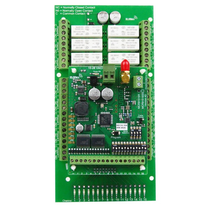 Elsema Multicode MCR91516SS – 16 Ch Receiver with Open Collector Output