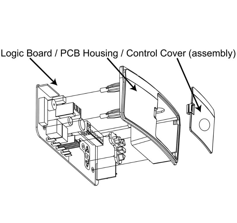 Merlin Logic Board / PCB Housing / Control Cover (Assembly) CyclonePro (MT120EVO)