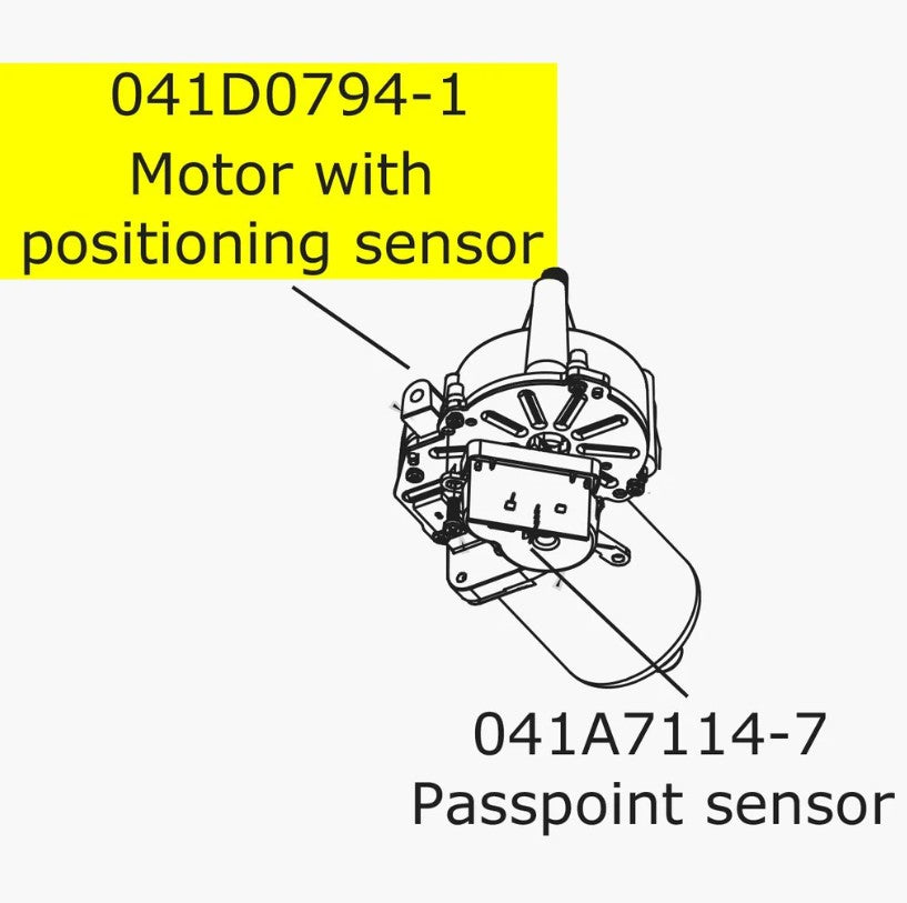 Merlin Motor With Positioning Sensor WhisperDrive (MT3850EVO)