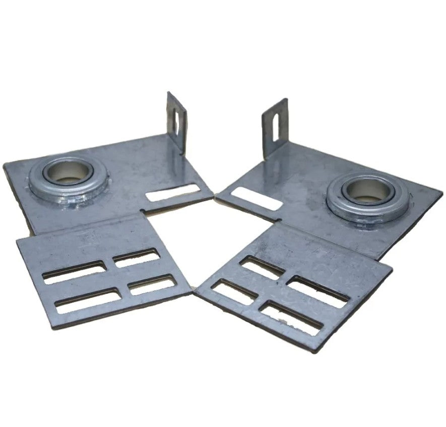 Steel-Line Panel Door End Bearing Brackets Pair